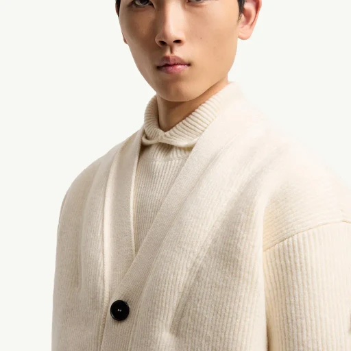 Moncler + Jil Sander Padded Wool Cardigan