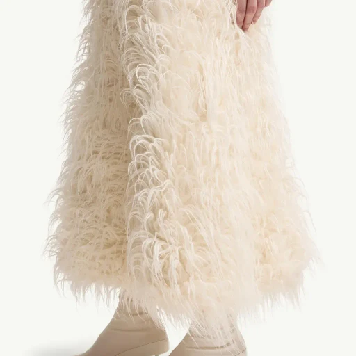 Moncler + Jil Sander Textured Wool Blend Midi Skirt