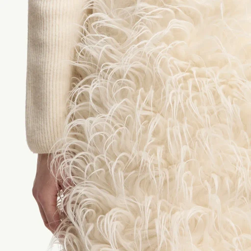 Moncler + Jil Sander Textured Wool Blend Midi Skirt