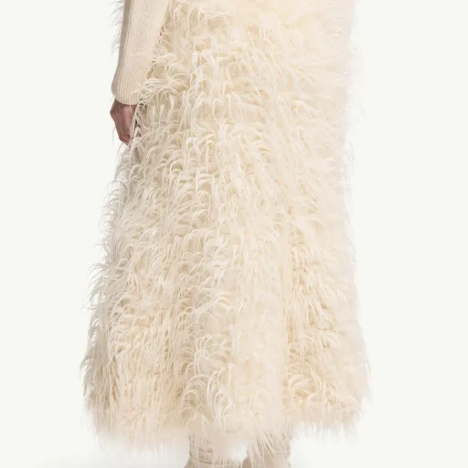 Moncler + Jil Sander Textured Wool Blend Midi Skirt