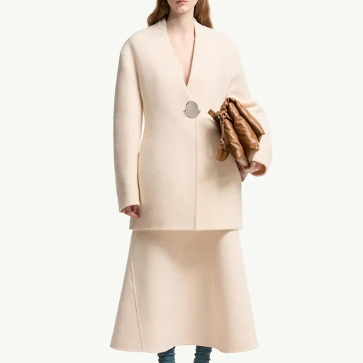 Moncler + Jil Sander Wool Midi Skirt