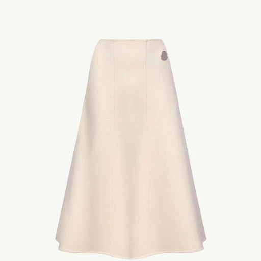 Moncler + Jil Sander Wool Midi Skirt