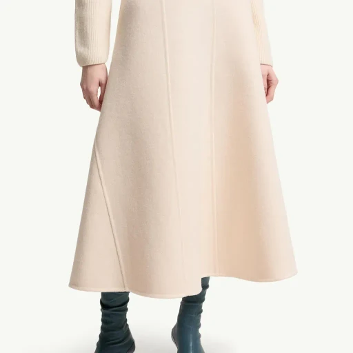 Moncler + Jil Sander Wool Midi Skirt