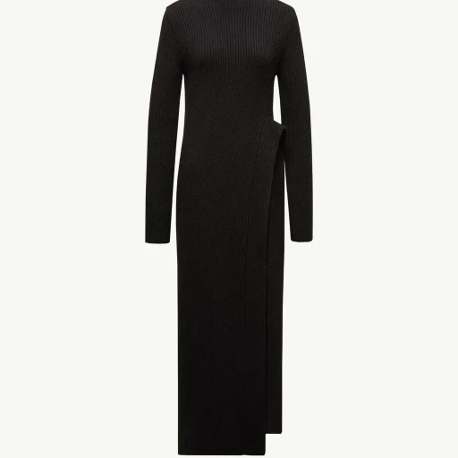 Moncler + Jil Sander Wool Polo Neck Dress
