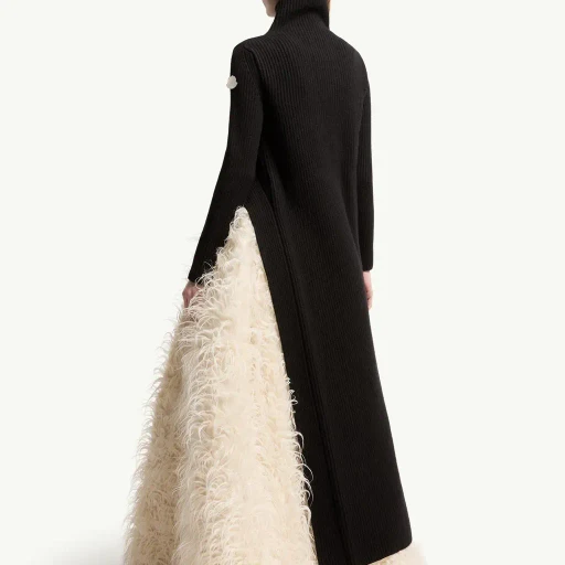 Moncler + Jil Sander Wool Polo Neck Dress