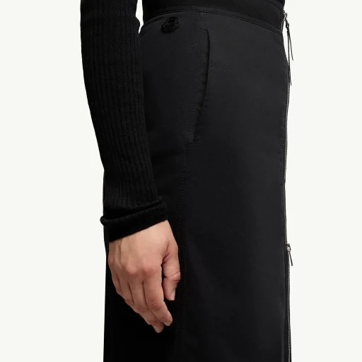 Moncler X Ee72 By Edward Enninful Cotton Gabardine Maxi Skirt
