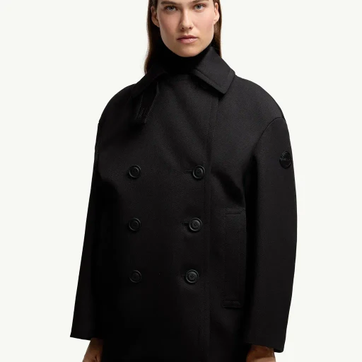 Moncler X Ee72 By Edward Enninful Maysak Wool Short Down Jacket