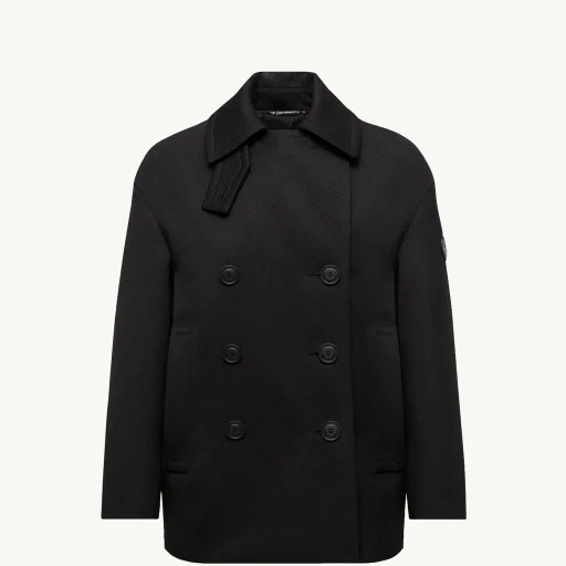Moncler X Ee72 By Edward Enninful Maysak Wool Short Down Jacket