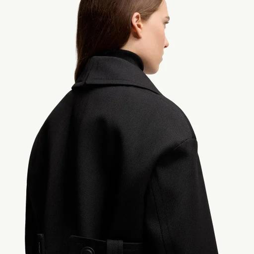 Moncler X Ee72 By Edward Enninful Maysak Wool Short Down Jacket