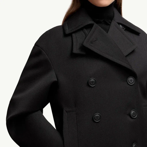 Moncler X Ee72 By Edward Enninful Maysak Wool Short Down Jacket