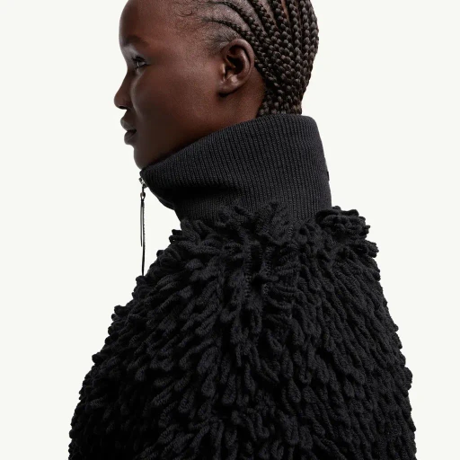 Moncler X Ee72 By Edward Enninful Wool Blend Zip-Up Cardigan