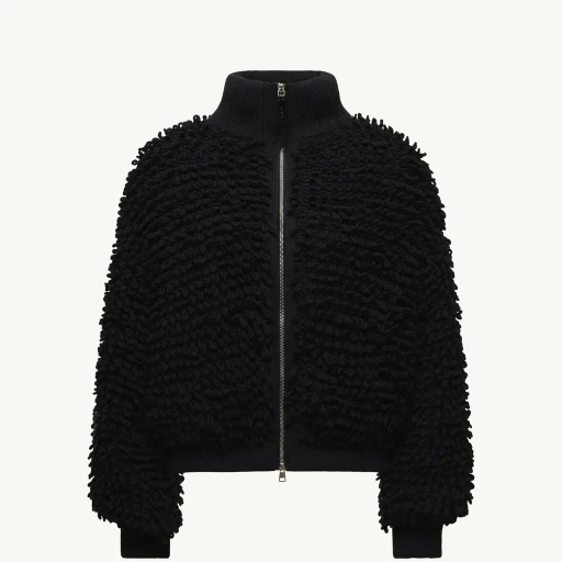 Moncler X Ee72 By Edward Enninful Wool Blend Zip-Up Cardigan