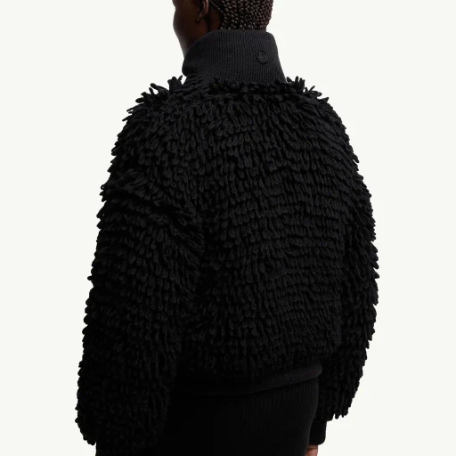 Moncler X Ee72 By Edward Enninful Wool Blend Zip-Up Cardigan
