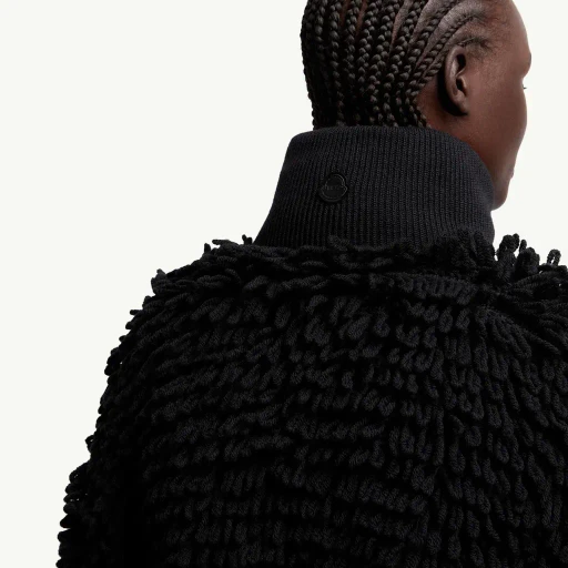Moncler X Ee72 By Edward Enninful Wool Blend Zip-Up Cardigan