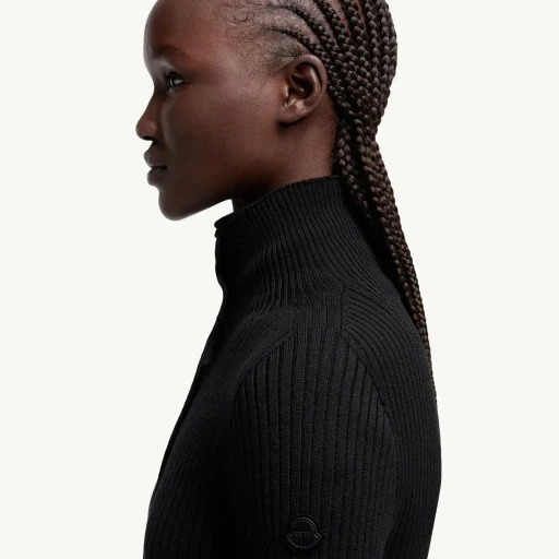 Moncler X Ee72 By Edward Enninful Wool Turtleneck Dress