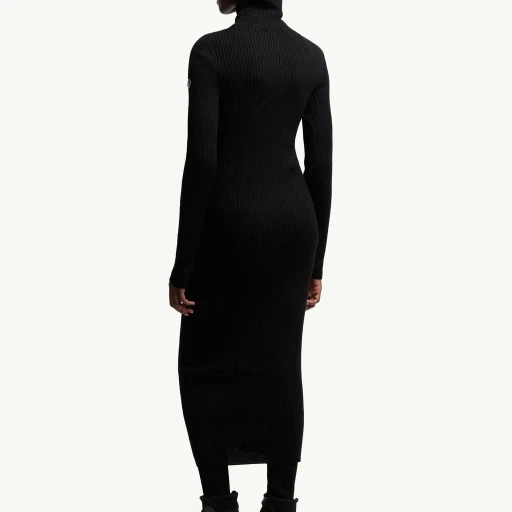 Moncler X Ee72 By Edward Enninful Wool Turtleneck Dress