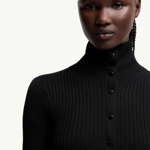Moncler X Ee72 By Edward Enninful Wool Turtleneck Dress