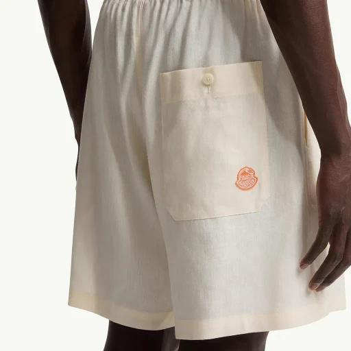 Moncler X Gilga Farm By Donald Glover Linen Blend Shorts