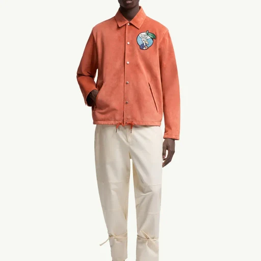 Moncler X Gilga Farm By Donald Glover Navel Suede Shirt Jacket