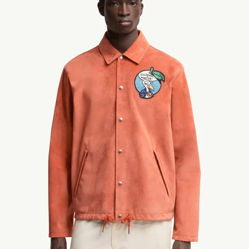 Moncler X Gilga Farm By Donald Glover Navel Suede Shirt Jacket