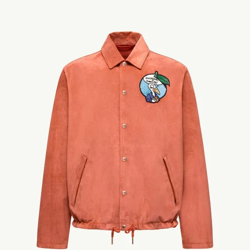 Moncler X Gilga Farm By Donald Glover Navel Suede Shirt Jacket
