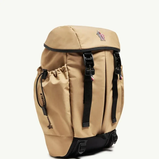 Leather-Trimmed Backpack