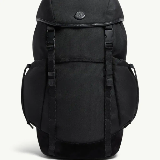 Tech Suede-Trimmed Water-Repellent Backpack