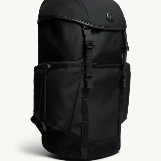 Tech Suede-Trimmed Water-Repellent Backpack