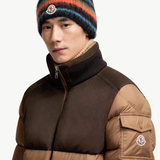 Striped Mohair Beanie