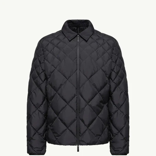 Atria Diamond-Quilted Down Shirt Jacket