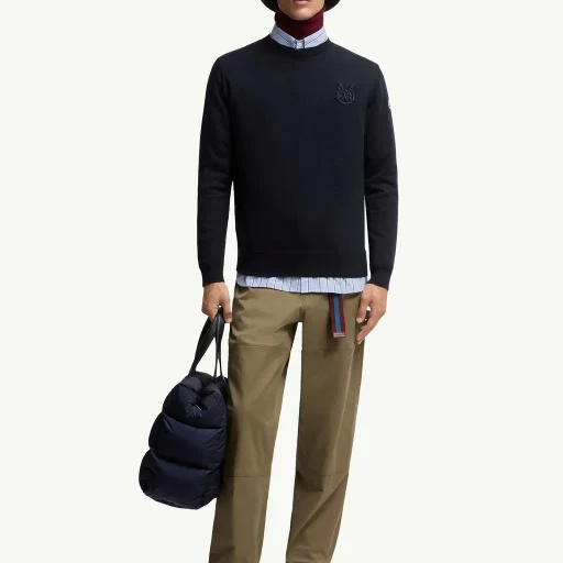 Embroidered Monogram Cotton Jumper