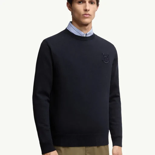 Embroidered Monogram Cotton Jumper