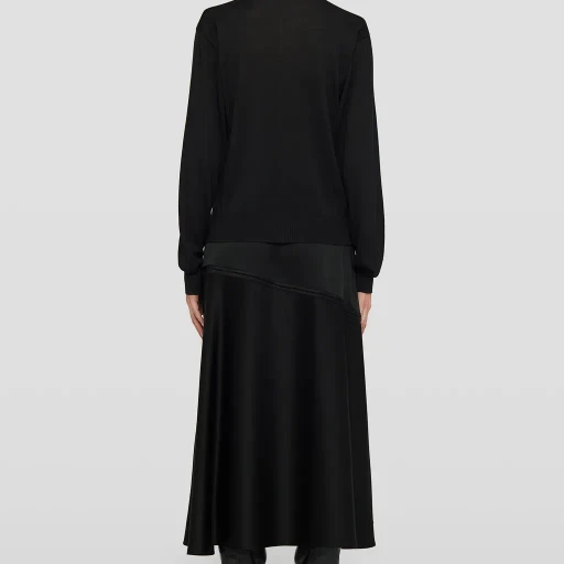 Cashmere Blend Crew-Neck Cardigan