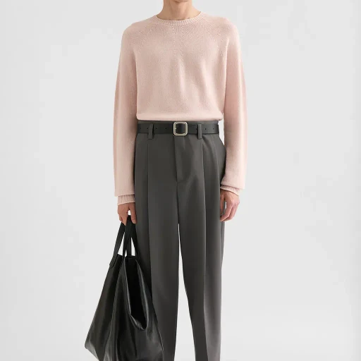 Cashmere Blend Crew-Neck Sweater
