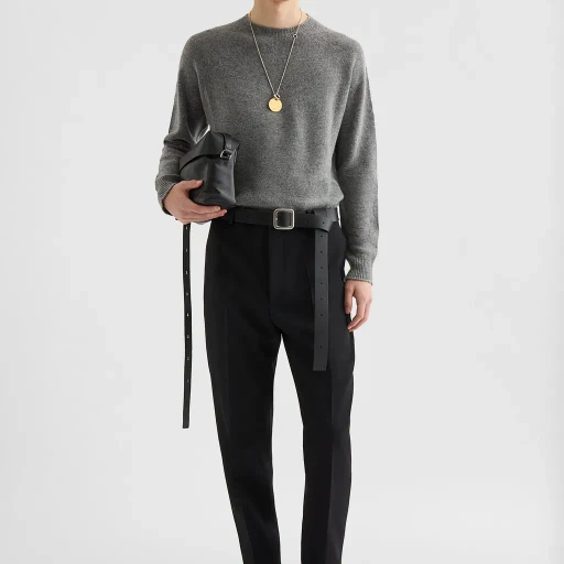 Cashmere Blend Crew-Neck Sweater