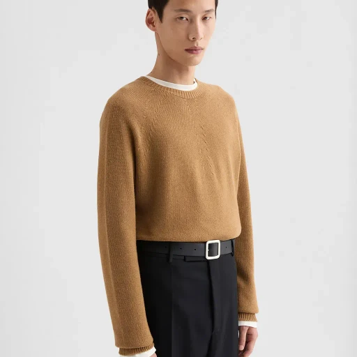Cashmere Blend Crew-Neck Sweater