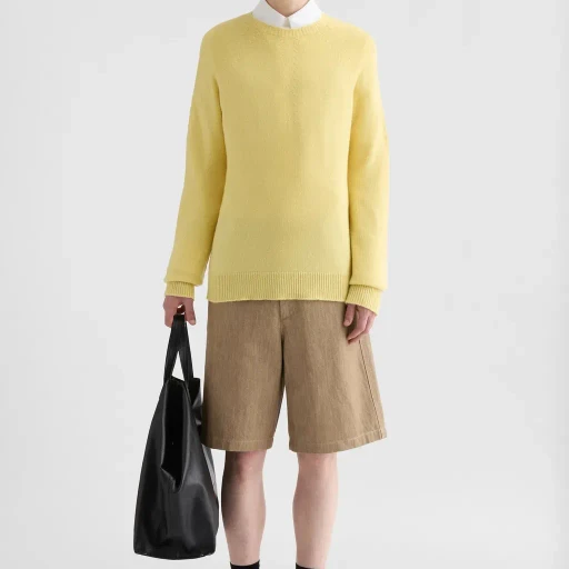 Cashmere Blend Crew-Neck Sweater