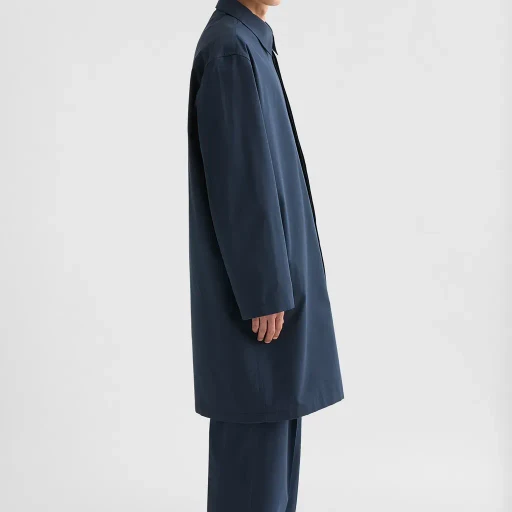Cotton Blend Poplin Coat
