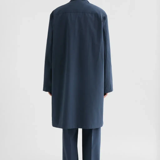 Cotton Blend Poplin Coat