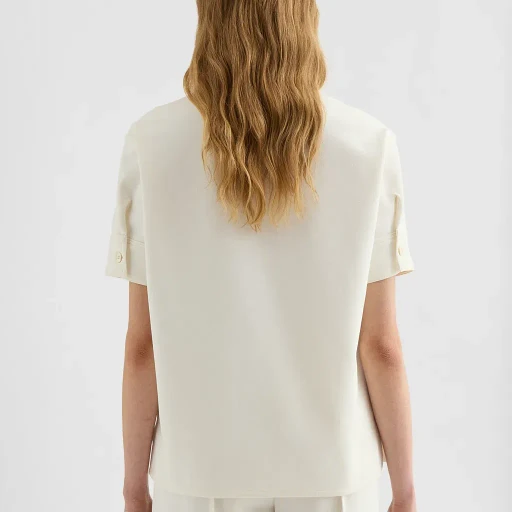 Cotton Blend Polo T-Shirt