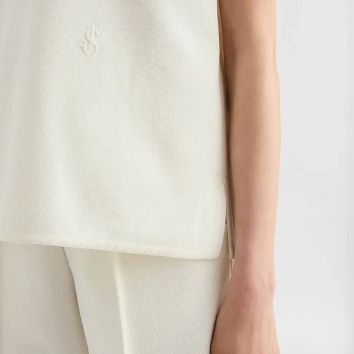 Cotton Blend Polo T-Shirt