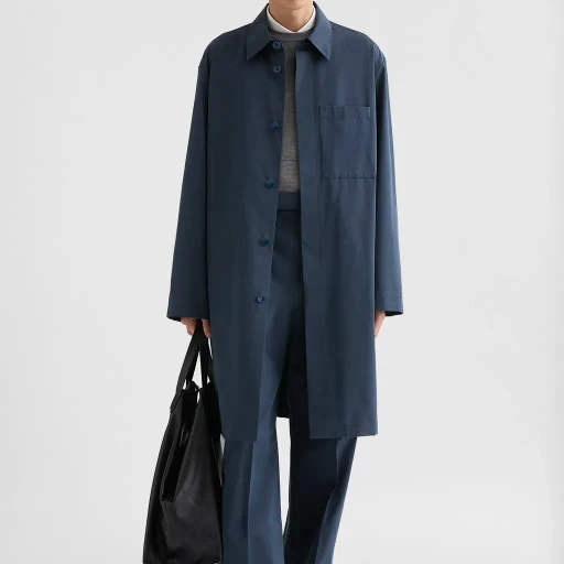 Cotton Blend Poplin Trousers