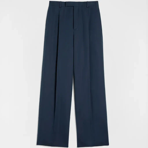Cotton Blend Poplin Trousers