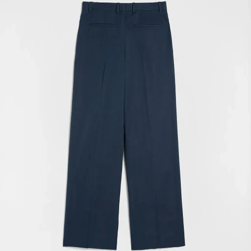 Cotton Blend Poplin Trousers