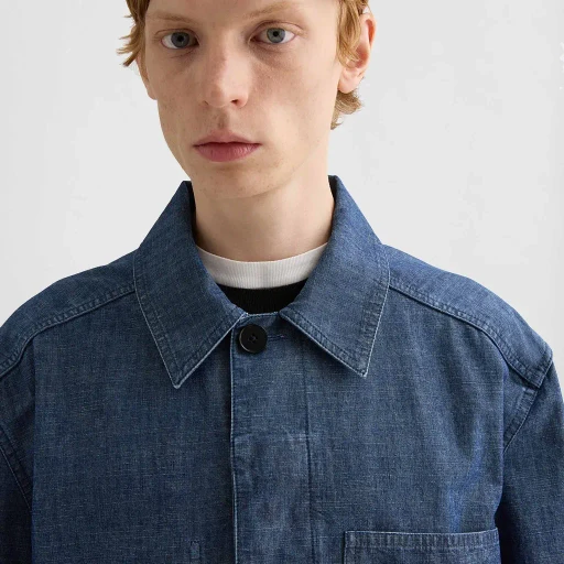 Cotton Chambray Blouson