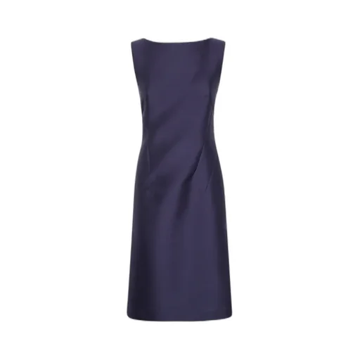 Alberta Ferretti Open Back Satin Mini Dress