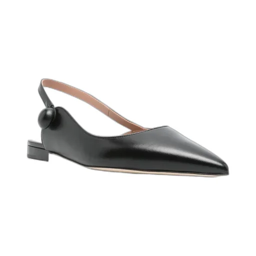 Leather Slingback Pumps