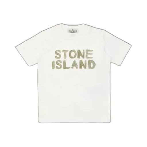 Stone Island Junior Logo Printed Crewneck T-Shirt