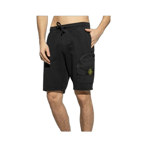 Stone Island Logo-Patch Drawstring Shorts