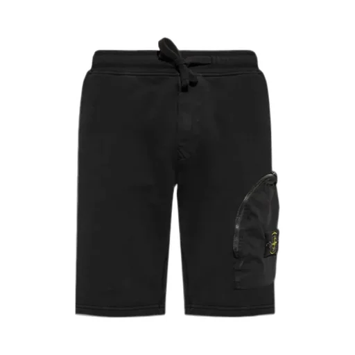 Stone Island Logo-Patch Drawstring Shorts